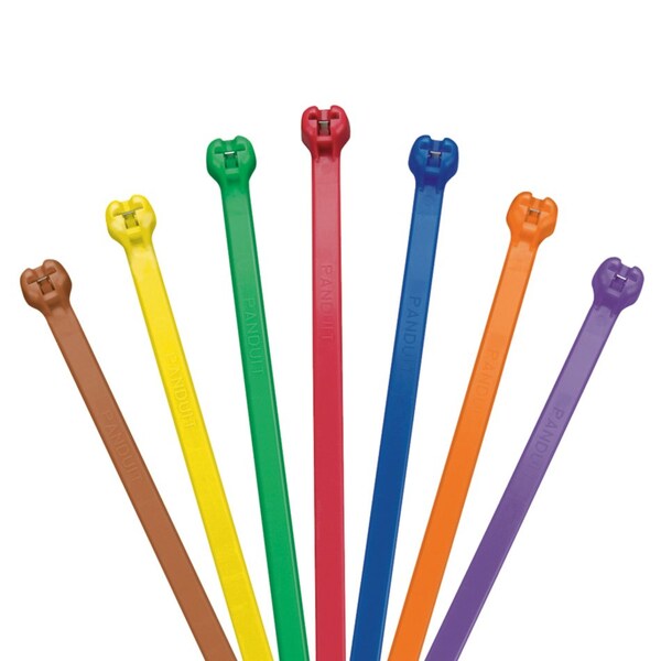 Cable Tie, 15 in L, 4 in Max Bundle Dia., Orange, Nylon 6/6, 50 lb Strength, 1000 PK